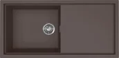 Zlewozmywaki - ELLECI Zlew SINTESI 480 cocoa (K87) KERATEK (LKS48087) - miniaturka - grafika 1