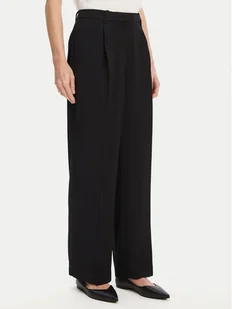 Tommy Hilfiger Spodnie materiałowe WW0WW46749 Czarny Relaxed Fit - Spodnie damskie - miniaturka - grafika 1