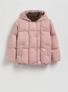 Reserved - Pikowana kurtka z puchowym wypełnieniem - różowy - Spodnie i spodenki dla dziewczynek - miniaturka - grafika 1