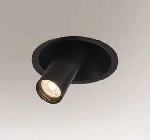 Shilo Wpust LAMPA sufitowa YAKUMO 7804 metalowa OPRAWA wpuszczana regulowana tuba czarna 7804 - Lampy sufitowe - miniaturka - grafika 1