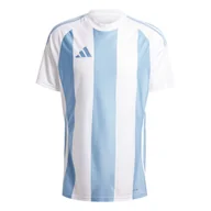 Koszulki sportowe męskie - Męska Koszulka z krótkim rękawem ADIDAS STRIPED 24 JSY IW4555 – Niebieski - miniaturka - grafika 1