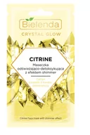 Maseczki do twarzy - Bielenda Crystal Glow CITRINE MASECZKA ODŚWIEŻAJĄCO DETOKSYKUJĄCA Z EFEKTEM SHIMMER 8g - miniaturka - grafika 1