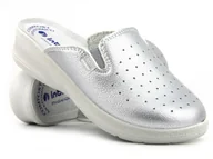 Klapki i japonki damskie - Klapki damskie sanitarne Inblu 50-34, srebrne - miniaturka - grafika 1