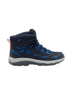 Buty dla chłopców - Jack Wolfskin Vojo Texapore Mid K buty do chodzenia dla dzieci, Nocny niebieski, 26 EU - miniaturka - grafika 1