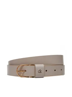 Calvin Klein Pasek Damski Ck Metal Loop Round Buckle 25Mm LV04F7039G Brązowy - Paski - miniaturka - grafika 1