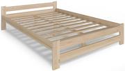 Łóżka - Drewniane łóżko w stylu skandynawskim 120x200 - Difo 3X - Elior - miniaturka - grafika 1