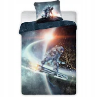 Pościel dla dzieci - Kosmos Pościel 140x200 70x90 Astronauta Galaktyka Bawełna 100% - miniaturka - grafika 1