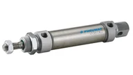 Akcesoria pneumatyczne - Siłownik Pneumatyczny z jednostronnym tłoczyskiem. Średnica tłoka 10 mm skok25mm ISO6432 D10x25 DNM010.0025 - miniaturka - grafika 1