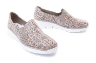 Półbuty damskie - RIEKER 53766-61 beige, półbuty damskie - Rieker - miniaturka - grafika 1