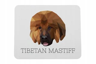 Mastif tybetański geometryczny Podkładka pod mysz - Podkładki pod mysz - miniaturka - grafika 1