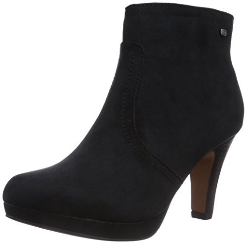 s.Oliver 25304 damskie kozaki z krótką cholewką, czarny - Czarny (Black 001) - 37 eu