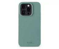 Etui i futerały do telefonów - Holdit Silicone Case iPhone 14 Pro Moss Green - miniaturka - grafika 1