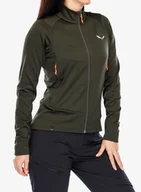 Bluzy sportowe męskie - Polar damski Salewa Puez PL Jacket - dark olive - miniaturka - grafika 1