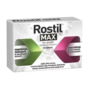 Rostil Max 500 mg 30 Tabletek - Serce i układ krążenia - miniaturka - grafika 1