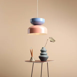 ALDEX Lampa wisząca Tula, koral/niebieski, metalowy klosz - Lampy sufitowe - miniaturka - grafika 1