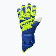 Piłka nożna - Rękawice bramkarskie dziecięce 4Keepers Equip Breeze Nc Jr niebiesko-zielone EQUIPBRNCJR 4 - miniaturka - grafika 1