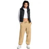 Spodnie sportowe damskie - Damskie spodnie dresowe Under Armour UA Icon Hwt Flc Os Pant - brązowe - UNDER ARMOUR - miniaturka - grafika 1