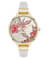 Sukienki - Nine West Sukienka Watch NW/2044FLWT, Biały/złoty - miniaturka - grafika 1