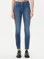 Spodnie damskie - Calvin Klein Jeans Jeansy J20J225121 Granatowy Skinny Fit - miniaturka - grafika 1