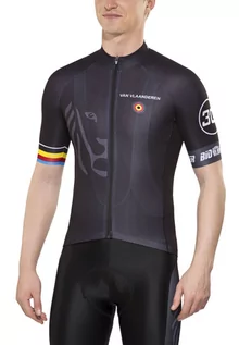 Koszulki rowerowe - Bioracer Van Vlaanderen Pro Race Koszulka rowerowa z zamkiem błyskawicznym Mężczyźni, czarny XXL 2022 Koszulki kolarskie - grafika 1