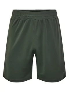 Spodnie sportowe męskie - Hummel Szorty "Topaz" w kolorze zielonym - grafika 1