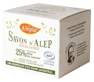 Alepia (mydła) MYDŁO ALEP EXCELLENCE 25% BIO 190 g - 3700479109255 - Mydła - miniaturka - grafika 1