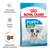 Mokra karma dla psów - Royal Canin Mini Junior 8kg + Mini Junior 12x195g 172680 - miniaturka - grafika 1