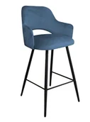 Taborety i hokery - Hoker krzesło barowe Milano podstawa czarna MG33 - miniaturka - grafika 1