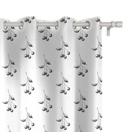 Zasłony - Zasłona SUMMER wzór SM39 | aronia 150 x 260 cm tkanina zaciemniająca - miniaturka - grafika 1