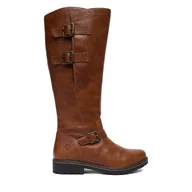 Kozaki damskie - Kozaki Remonte CEO-R6590-22 Brązowy - miniaturka - grafika 1