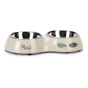 Miski dla kotów - Karlie zestaw misek dla kota Yaren - 2 x 200 ml - miniaturka - grafika 1