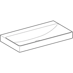 Geberit One Umywalka meblowa bez otworu na baterię bez przelewu 90x48 cm biały KeraTect 505.021.01.3 - Umywalki - miniaturka - grafika 2