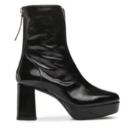 Botki damskie - Botki Unisa Mervin Pcr Czarny - miniaturka - grafika 1