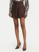 Spodenki damskie - Guess Szorty materiałowe W5GD1R WG4C2 Brązowy ciemny Regular Fit - miniaturka - grafika 1