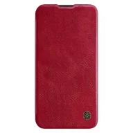Etui i futerały do telefonów - Nillkin Etui z klapką i ochroną aparatu Qin Pro do Samsung Galaxy S23 czerwone - miniaturka - grafika 1