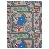 Dywany dla dzieci - Dywan dziecięcy Ares Ulica szary 80 x 150 cm antypoślizgowy - miniaturka - grafika 1