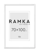 Ramki na zdjęcia - Ramka na zdjęcia B1 70x100 cm Biała - miniaturka - grafika 1