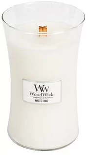 Świece - White Teak świeca duża WoodWick - grafika 1