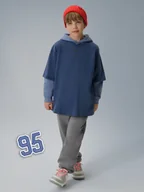 Spodnie i spodenki dla chłopców - 4F Spodnie dresowe joggery chłopięce - szare 164 (13-14 lat) - miniaturka - grafika 1