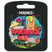Magnesy - PAN DRAGON Magnes I love Poland Katowice ILP-MAG-C-KAT-04 - miniaturka - grafika 1
