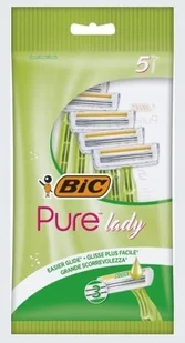 5x Maszynka do golenia jednorazowa dla kobiet Bic Pure Lady 3 ostrza Aloes - Maszynki do golenia i wkłady - miniaturka - grafika 1