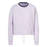 Bluzy damskie - Damska Bluza REEBOK RIE FLEECE CREW HT6270 – Fioletowy - miniaturka - grafika 1