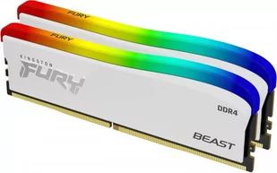Kingston FURY Beast RGB Biała 16GB [2x8GB 3200MHz DDR4 CL16 DIMM] - Pamięci RAM - miniaturka - grafika 1