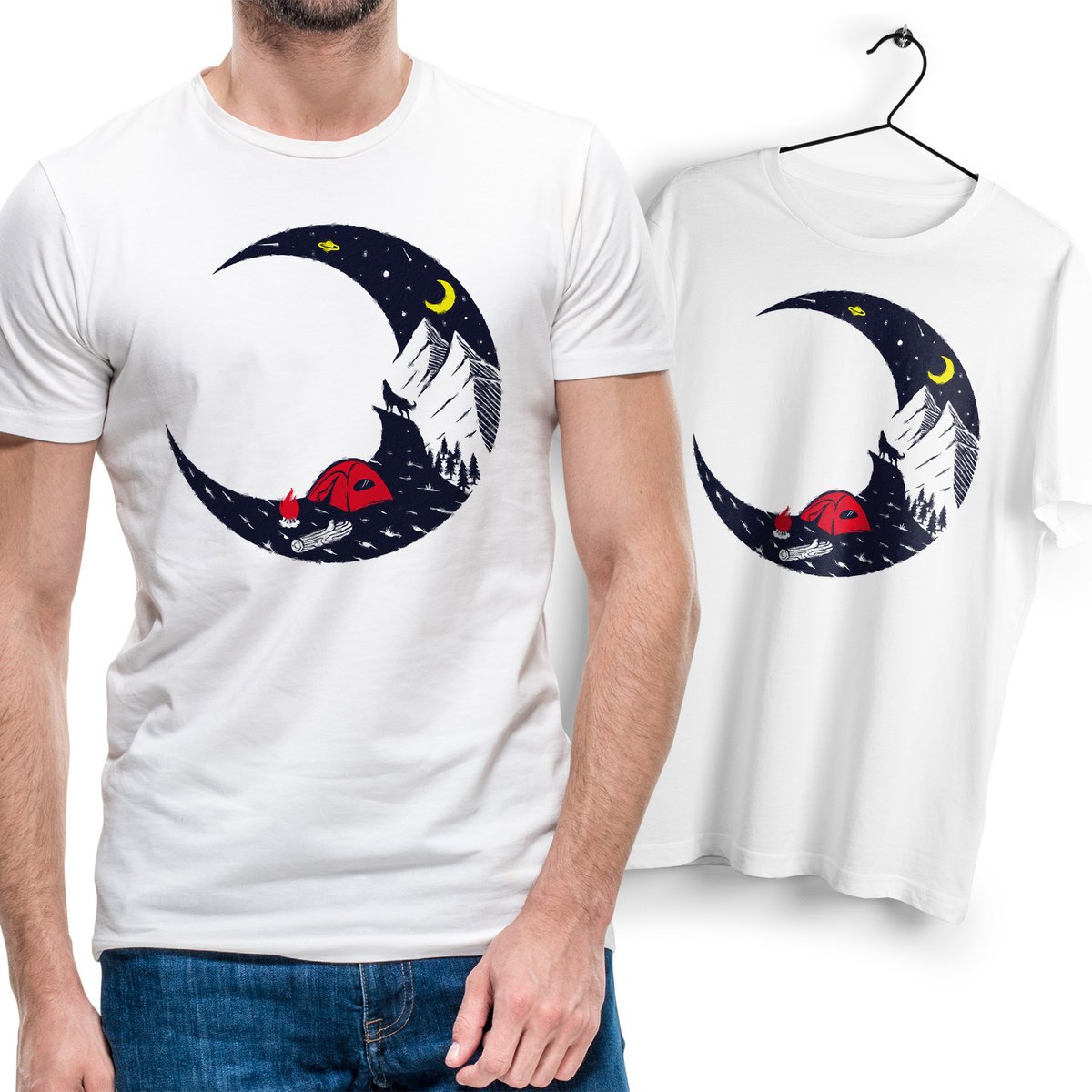 T-Shirt Podkoszulek Męski Outdoor living camping kemping góry Na Prezent