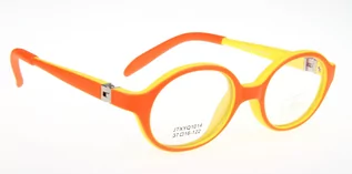 Okulary korekcyjne, oprawki, szkła - Oprawki okularowe RICCO KIDS JTXYQ 1014 C3 pomarańczowo-żółte - grafika 1