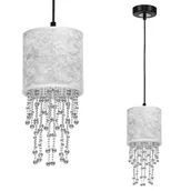 Lampy sufitowe - Milagro Lampa wisząca ALMERIA SILVER/BLACK 1xE27 MLP6434 MLP6434 - miniaturka - grafika 1