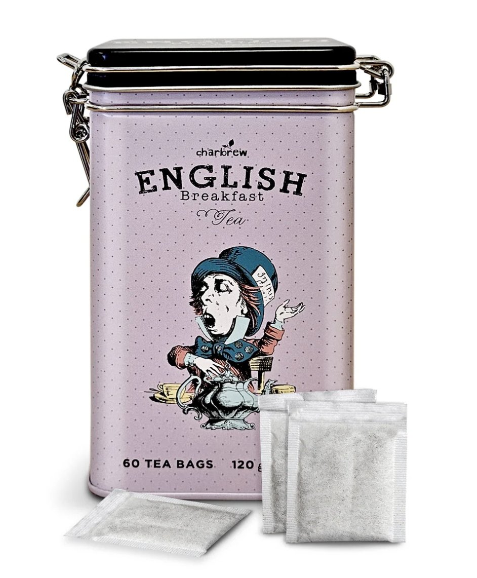 Charbrew Mad Hatter English Breakfast Tea Tin 60 torebek herbata