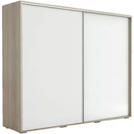 Szafy - Szafa Przesuwna 230 A15 Skąpski Meble Biały, Grafit, 245 cm - miniaturka - grafika 1