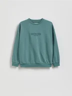 Kurtki i płaszcze dla chłopców - Reserved - Bluza z nadrukiem - morski - miniaturka - grafika 1