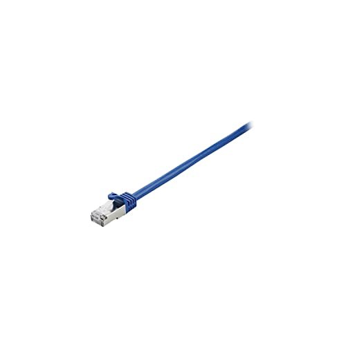 V7 Kabel Ethernet Cat7, ekranowany folią (SFTP) RJ45 (m)/RJ45 (m), kabel sieciowy, kabel LAN 3 m - niebieski